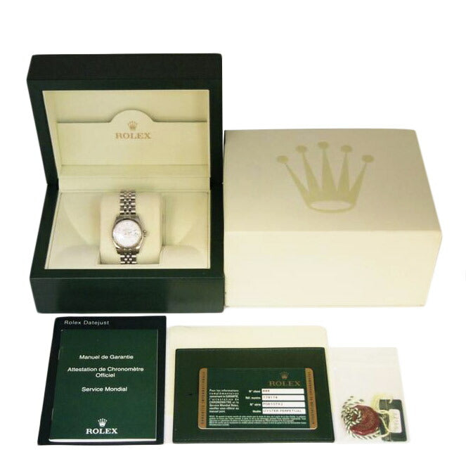 ROLEX ロレックス/デイトジャスト/ホワイト10Pダイヤ/自動巻き/179174G//P06107X2/Aランク/13