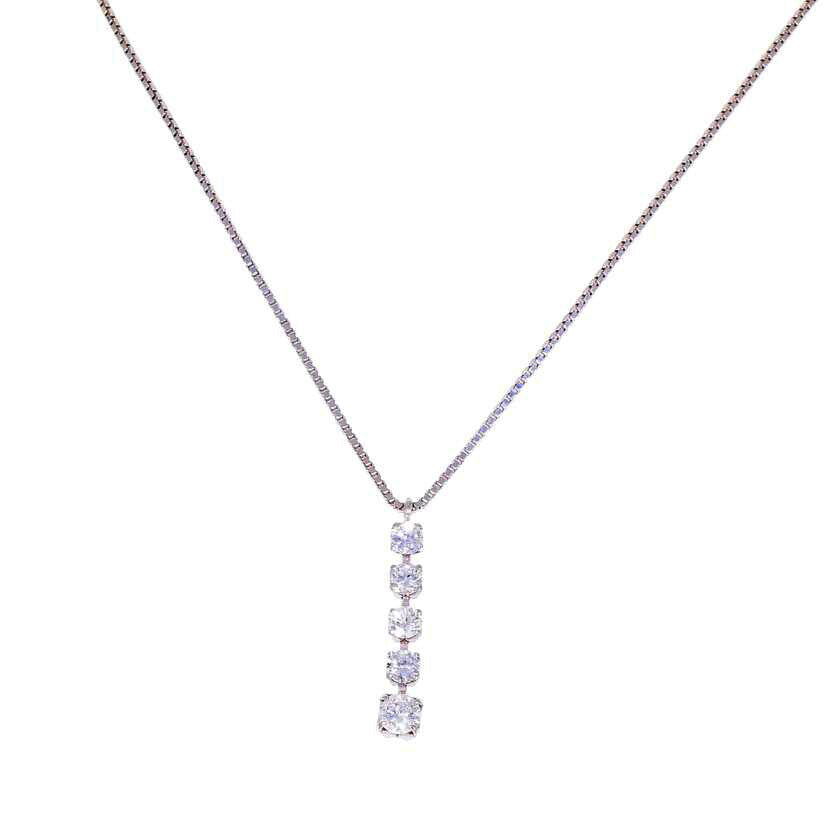 / K18WGダイヤネックレス0.30ct//Aランク/71
