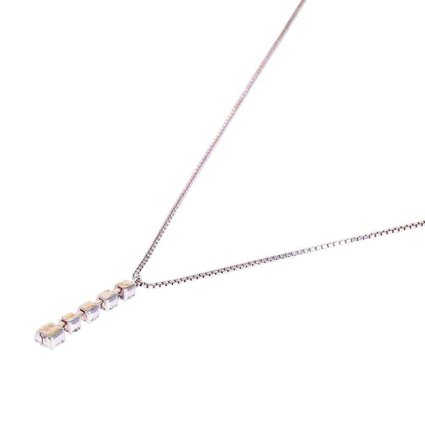 / K18WGダイヤネックレス0.30ct//Aランク/71