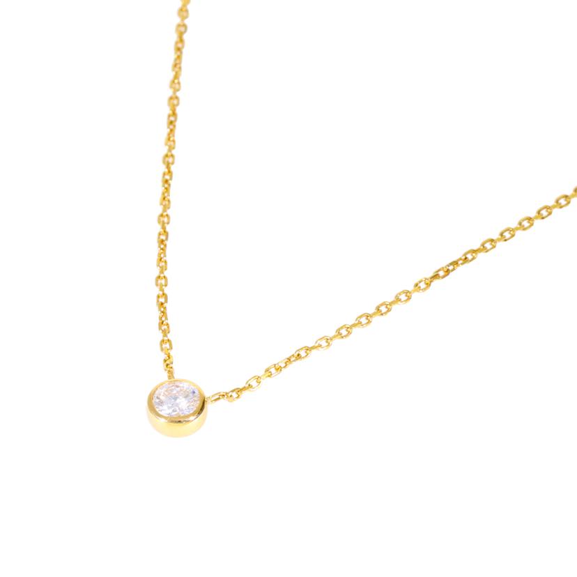 / K18ダイヤネックレス0.32ct//Aランク/78
