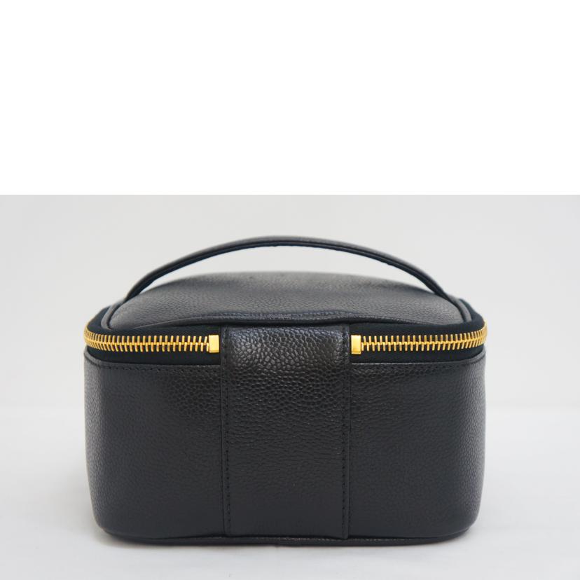 CHANEL シャネル/ヴィンテージ/キャビアスキンバニティ/GD金具/A07058//4273648/SAランク/09