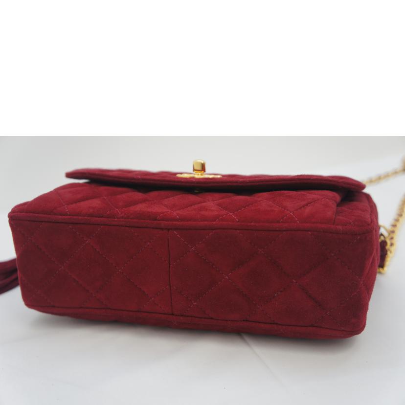 CHANEL シャネル/ヴィンテージ/マトラッセ/フリンジ/スエード/ボルドー/A03739//2933579/ABランク/09