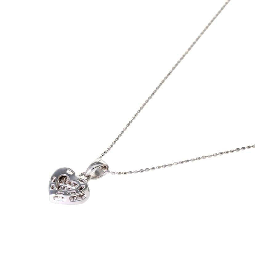 / K18WGダイヤネックレス0.25ct//Aランク/63