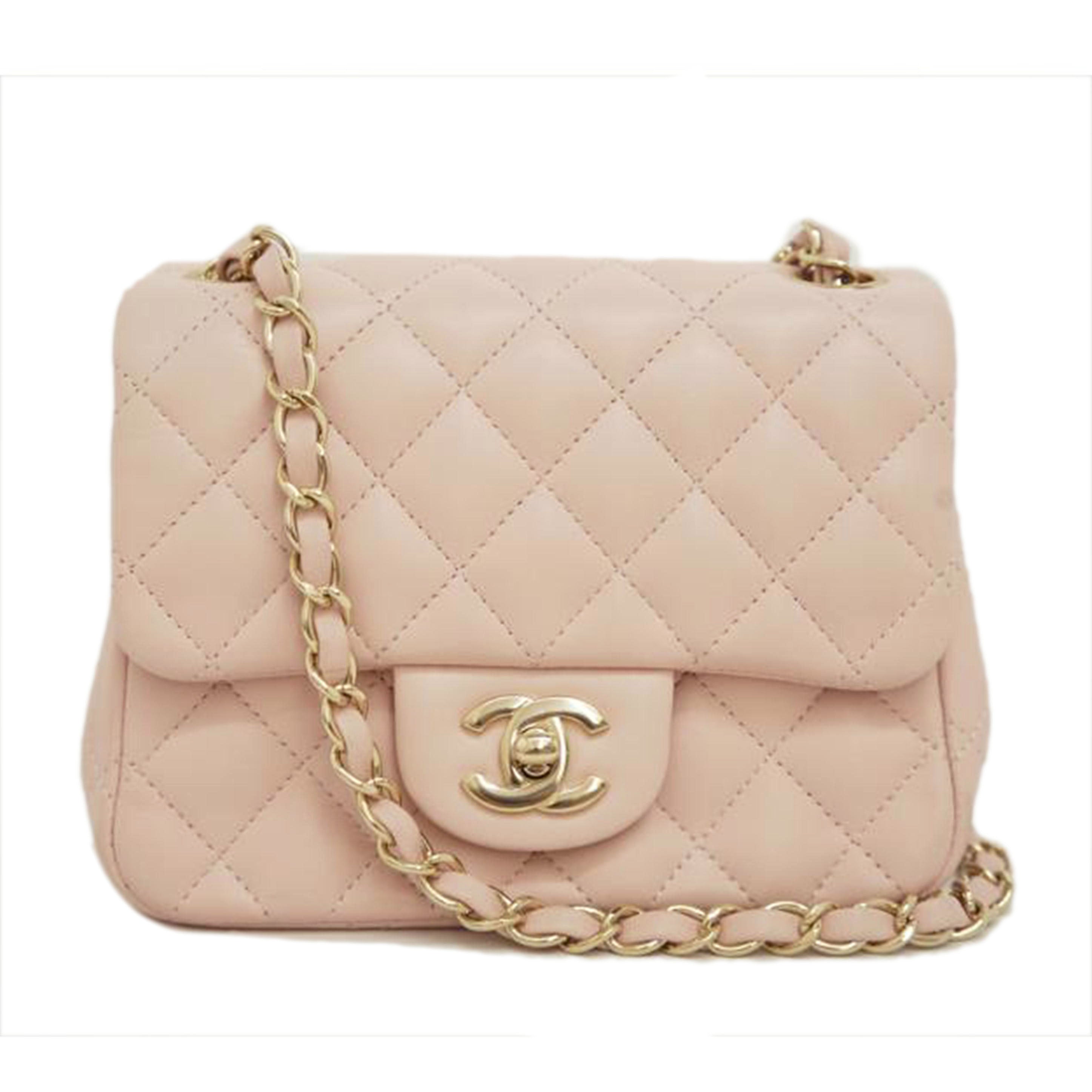 CHANEL シャネル/マトラッセ/ミニ・フラップバッグ/ピンク/GD金具/A35200//23508464/ABランク/09