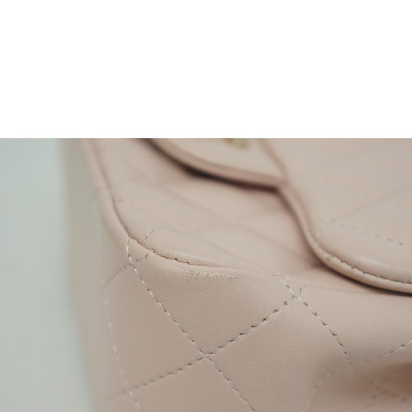 CHANEL シャネル/マトラッセ/ミニ・フラップバッグ/ピンク/GD金具/A35200//23508464/ABランク/09