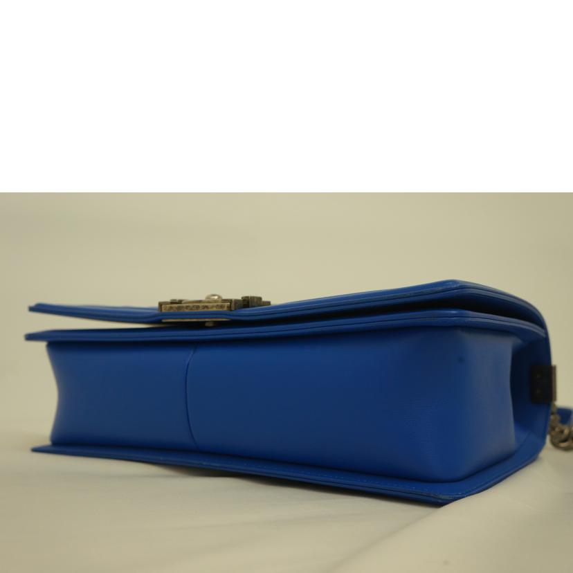 CHANEL シャネル/ボーイシャネルラージ/Vステッチ/ブルー//22346532/Aランク/09