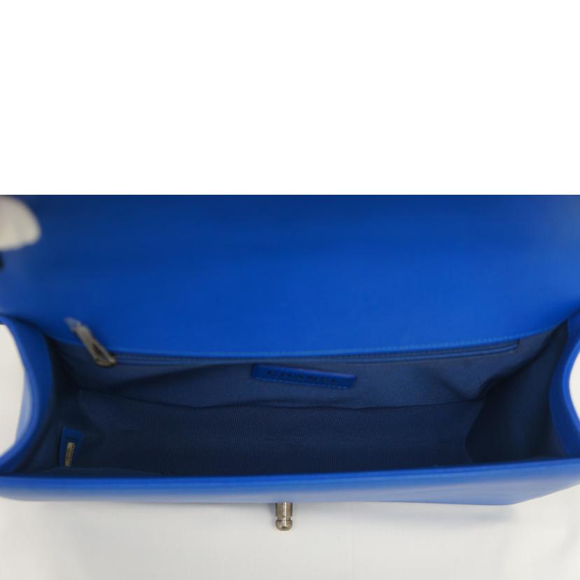 CHANEL シャネル/ボーイシャネルラージ/Vステッチ/ブルー//22346532/Aランク/09