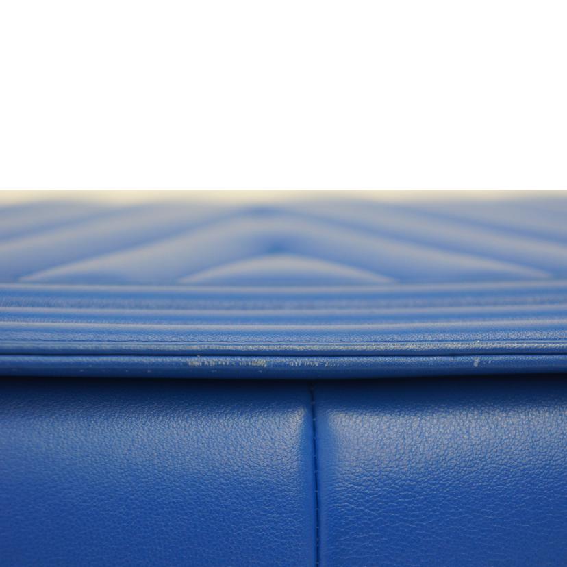 CHANEL シャネル/ボーイシャネルラージ/Vステッチ/ブルー//22346532/Aランク/09