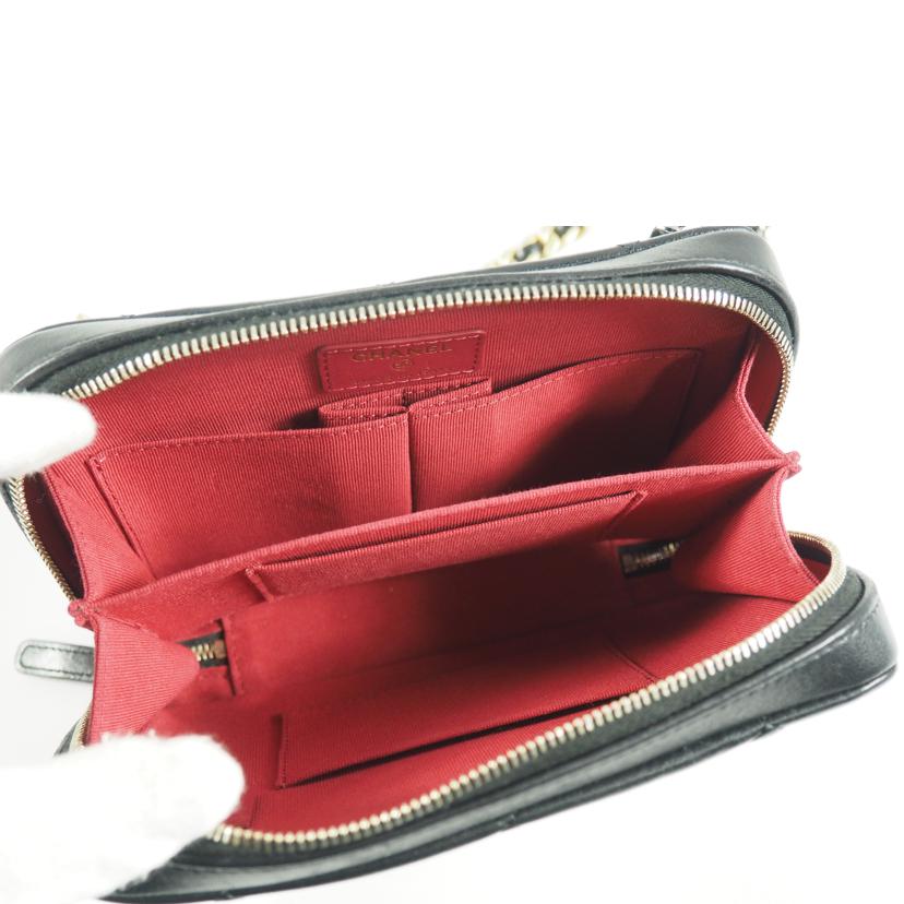 CHANEL シャネル/チェーンショルダー/19マキシマトラッセ ラムスキン/黒/AP2728//320*****/ABランク/79