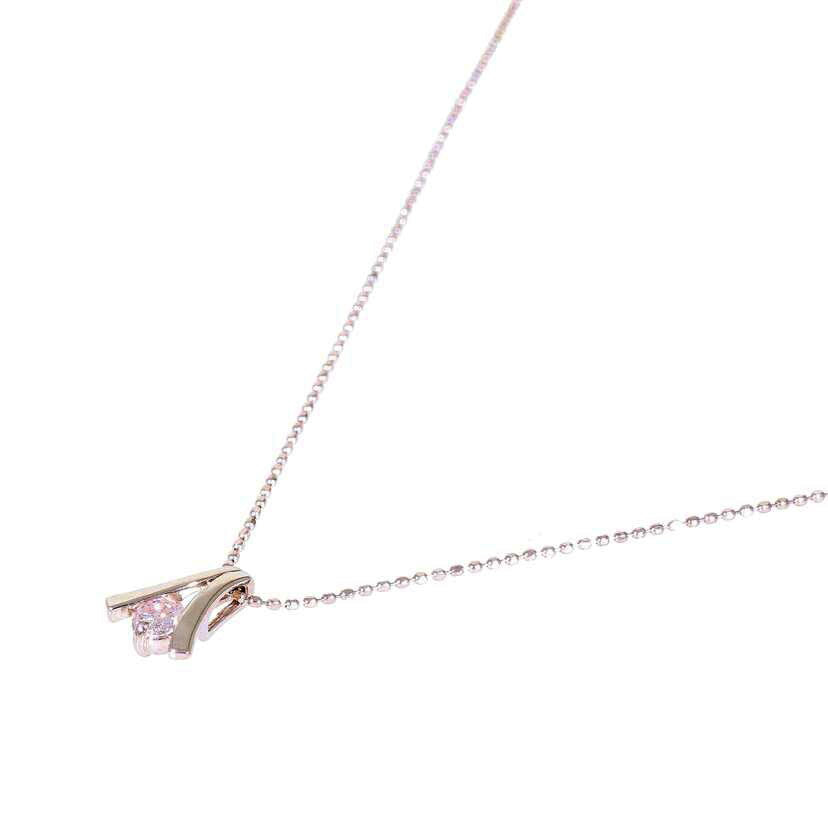 / K18WGダイヤネックレス0.15ct//Aランク/71