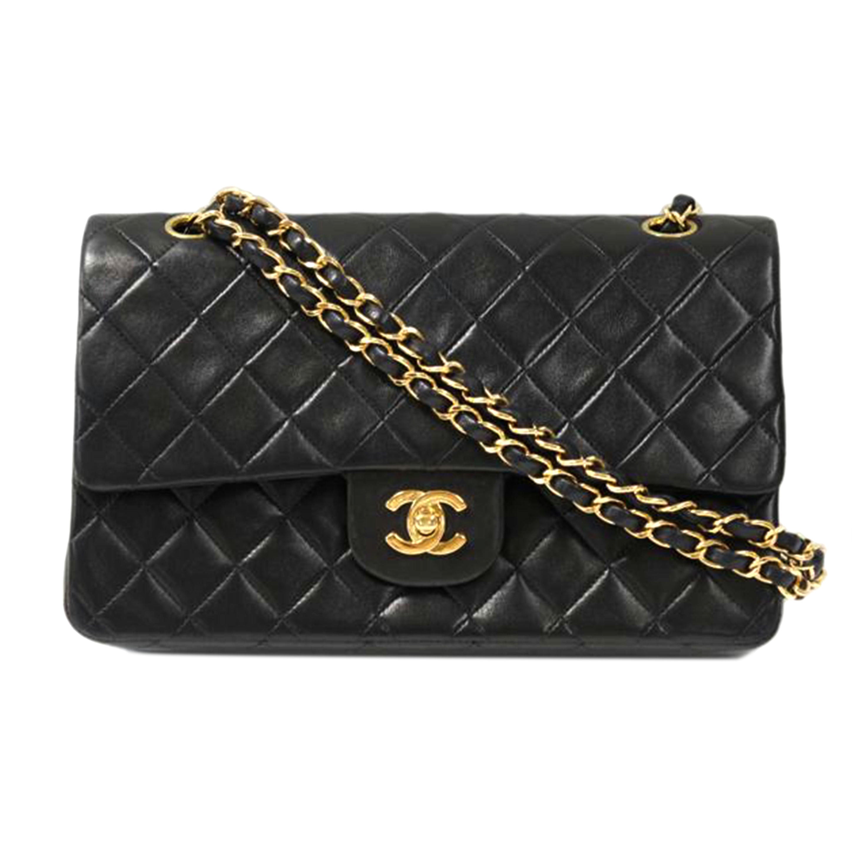 CHANEL シャネル/ヴィンテージ/マトラッセ/Wフラップチェーンショルダー/A01112//5169504/Aランク/75