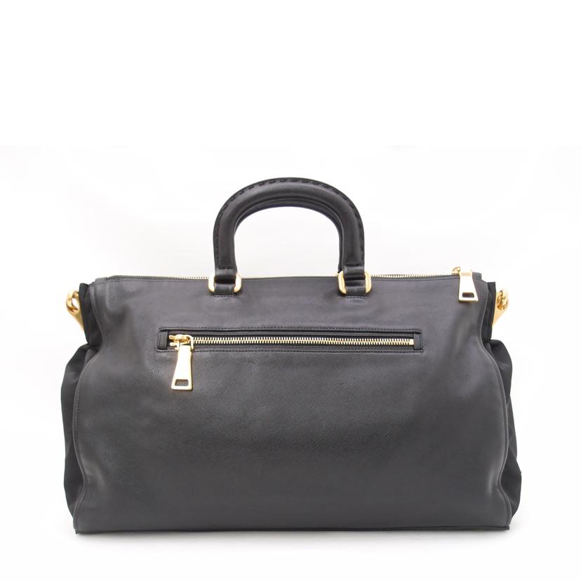 PRADA プラダ ミニボストンバック ショルダーバッグ 黒 ゴールド金具 肩掛け レディース/レザー2wayハンド/ブラック/BL0620//172******/Aランク/69