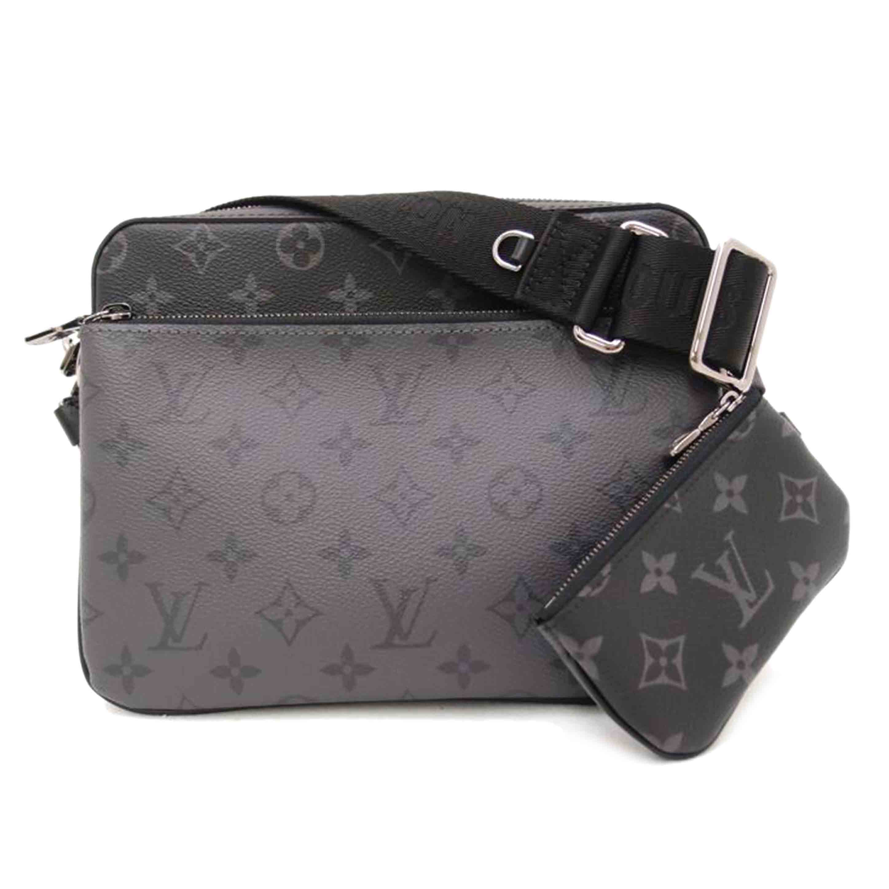 LOUIS VUITTON ルイヴィトン ビトン ショルダーバッグ 黒 斜め掛け メンズ/トリオメッセンジャー/モノグラム・エクリプス/M69443//RFI****/SAランク/69