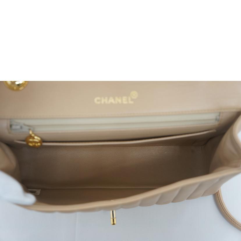 CHANEL シャネル/ヴィンテージ/縦ステッチショルダー/ラムスキン//1907994/Bランク/09