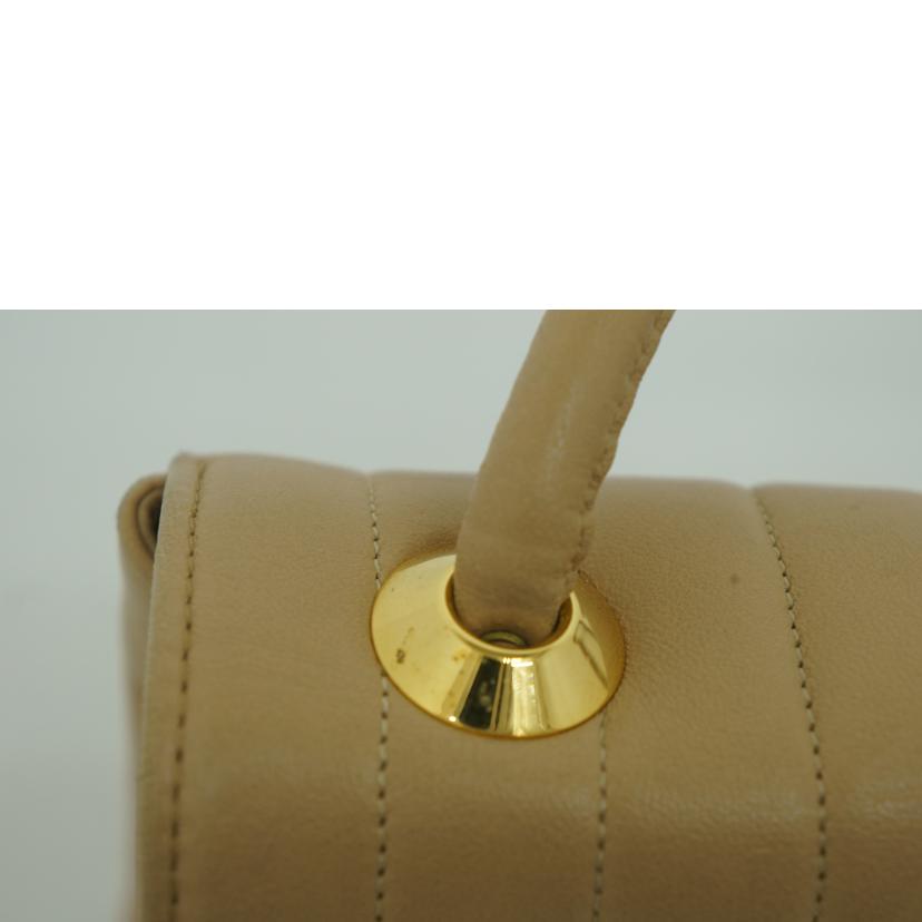 CHANEL シャネル/ヴィンテージ/縦ステッチショルダー/ラムスキン//1907994/Bランク/09