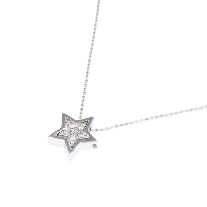 / K18WGダイヤネックレス0.12ct//Aランク/88