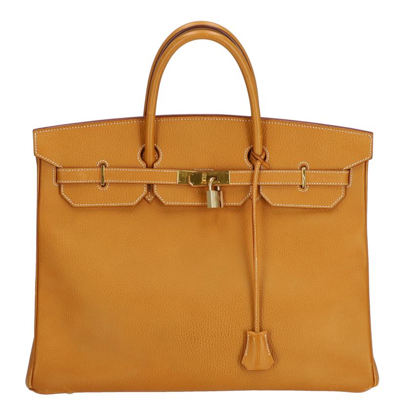 HERMES エルメス HERMES バーキン40 アルデンヌ ゴールド GD金具 レディース ハンドバッグ/バーキン40/アルデンヌ/ゴールド/GD金具//□C刻******/Bランク/37