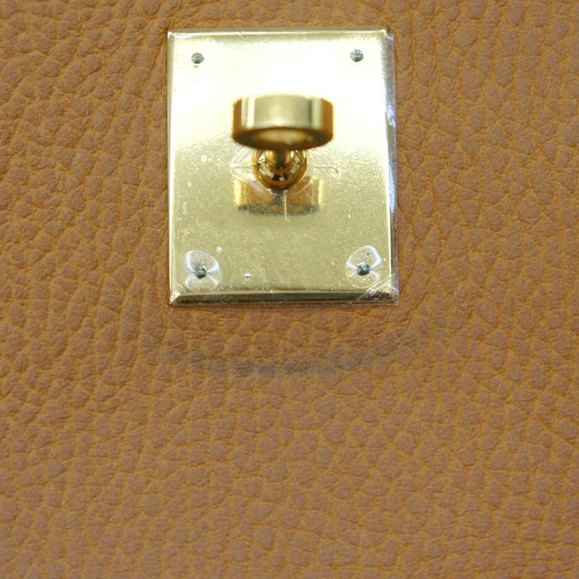 HERMES エルメス HERMES バーキン40 アルデンヌ ゴールド GD金具 レディース ハンドバッグ/バーキン40/アルデンヌ/ゴールド/GD金具//□C刻******/Bランク/37