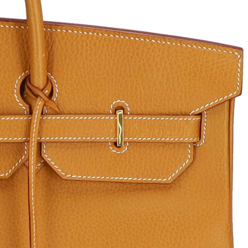 HERMES エルメス HERMES バーキン40 アルデンヌ ゴールド GD金具 レディース ハンドバッグ/バーキン40/アルデンヌ/ゴールド/GD金具//□C刻******/Bランク/37