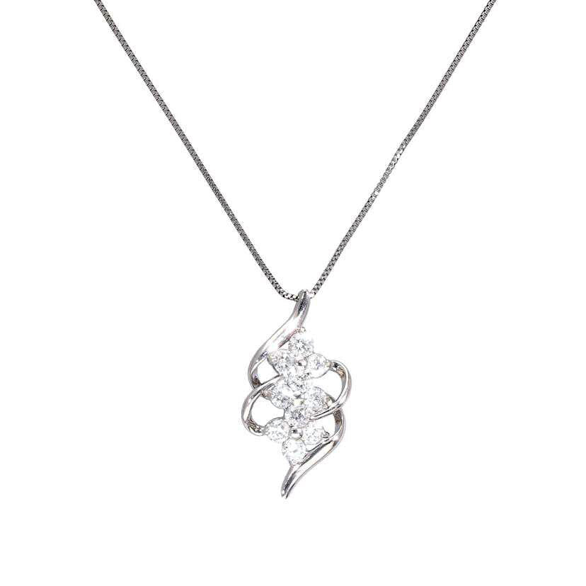 / PT900/PT850ダイヤネックレス0.50ct//Aランク/88