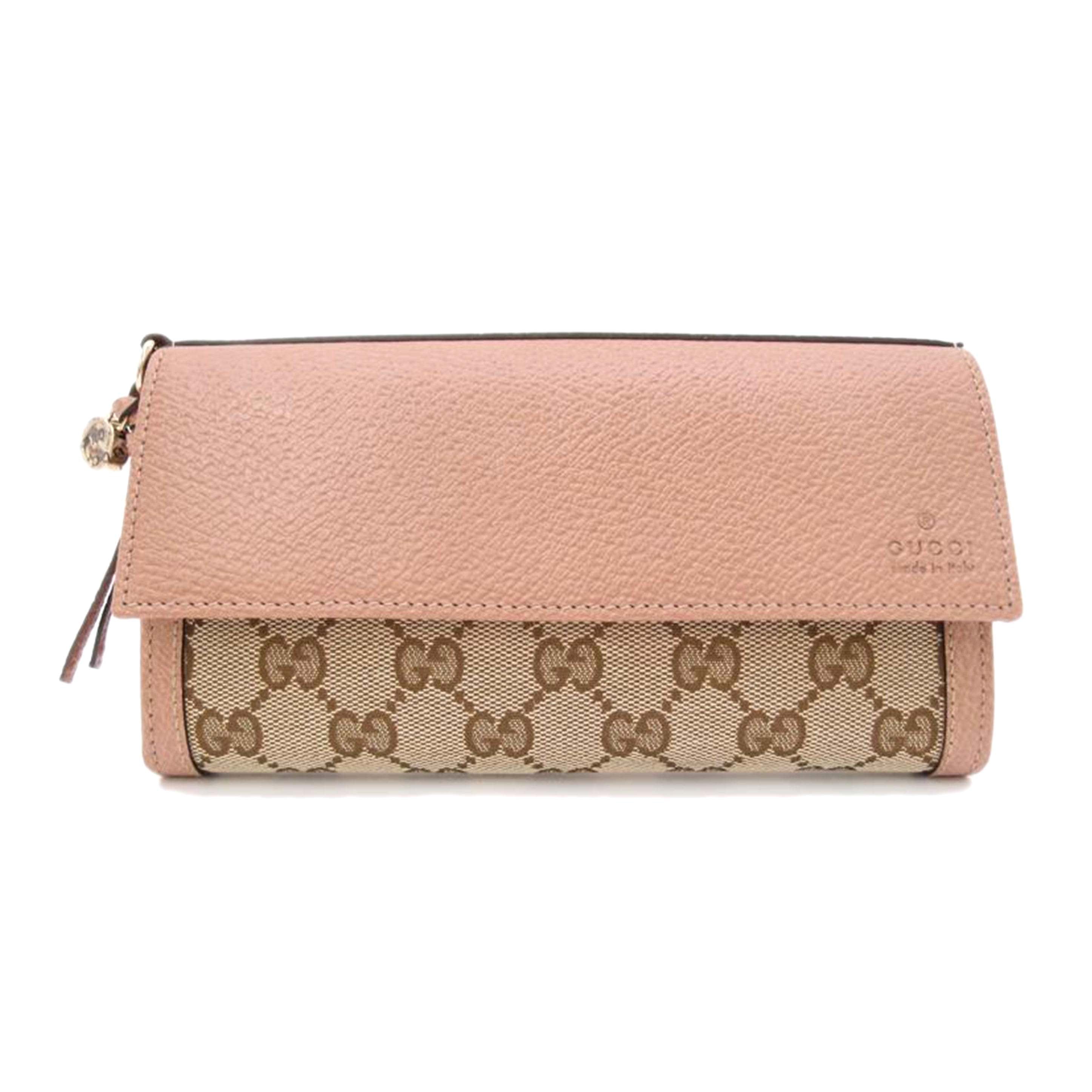 GUCCI グッチ レディース/ブリーGGキャンバス二つ折り長財布/ピンク/323396//2184/SAランク/69