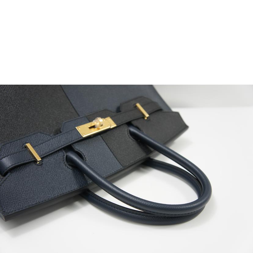 HERMES エルメス/バーキン30セリエ/カザック/エプソン/ブルーインディゴ×ノワール/H082014CCAC//Y刻印ST521 FW/Sランク/75