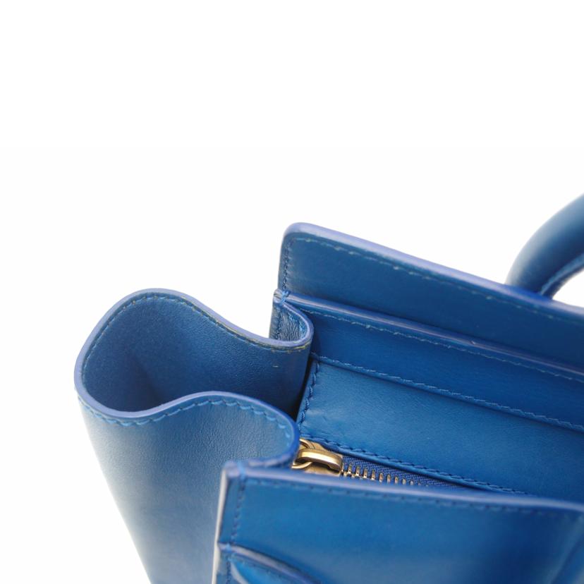 CELINE セリーヌ ハンドバック トートバック 青 レディース/ラゲージミニショッパー/ブルー//F-U******/Aランク/69