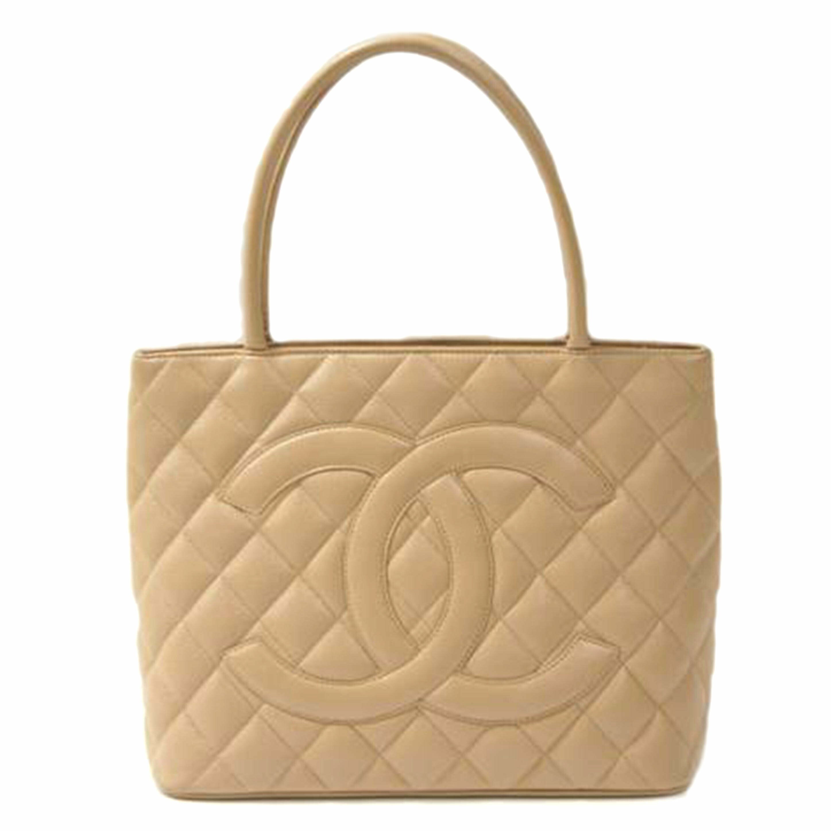 CHANEL シャネル/復刻トート/キャビアスキン/ベージュ/A1804//10438372/Aランク/75