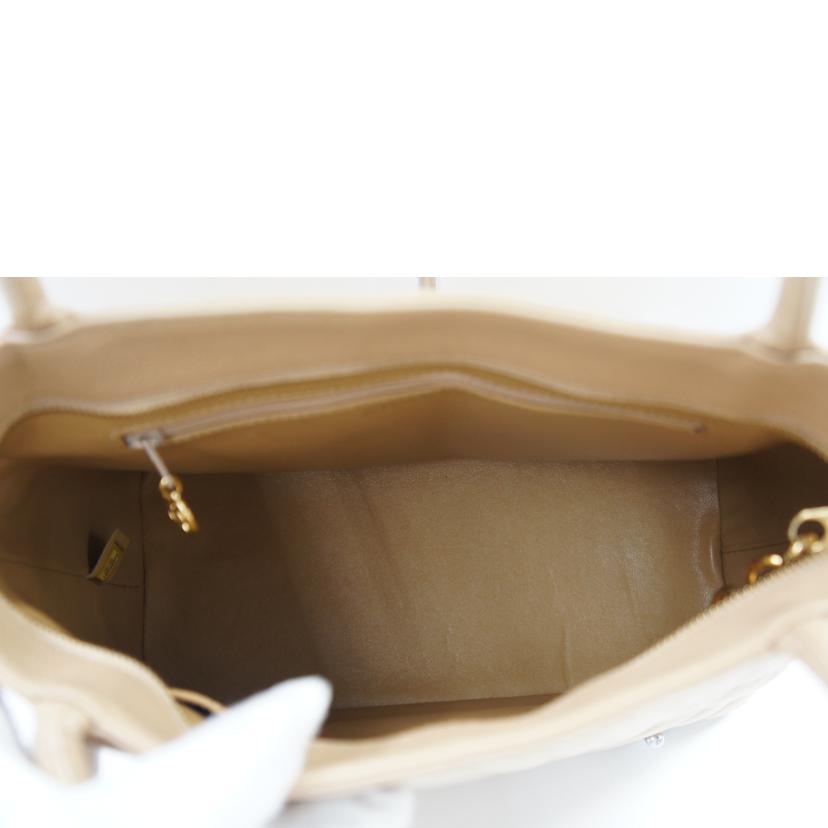CHANEL シャネル/復刻トート/キャビアスキン/ベージュ/A1804//10438372/Aランク/75