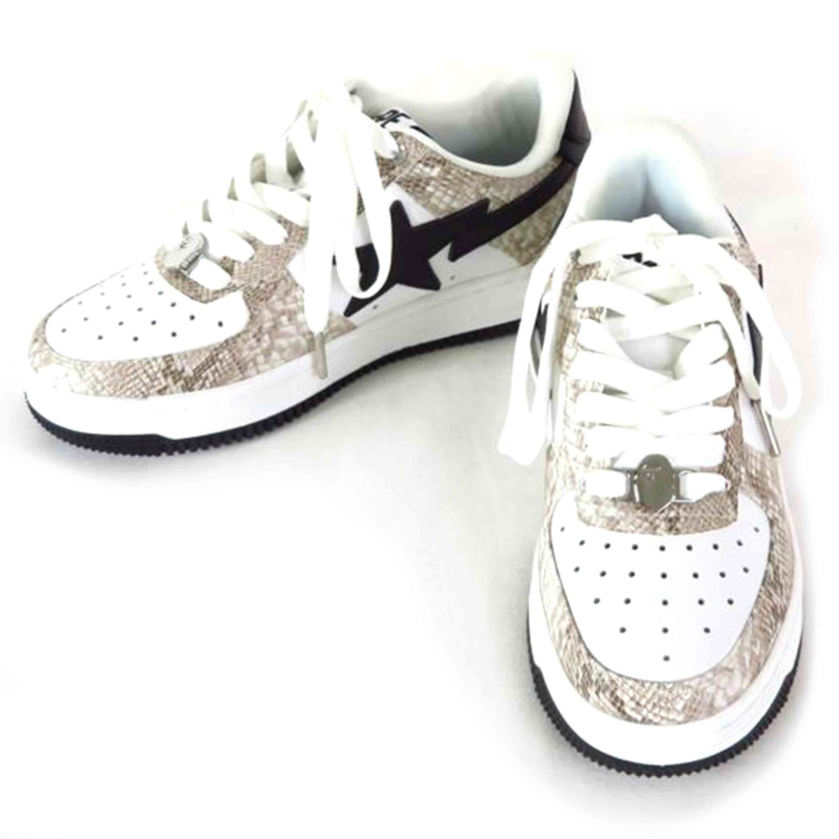 A BATHING APE ア ベイジング エイプ/23 BAPE STA SNAKE スニーカー / ベージュ//SAランク/81