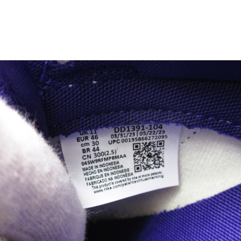 NIKE NIKE/NIKE DUNK LOW RETRO /DD1391-104//ABランク/70