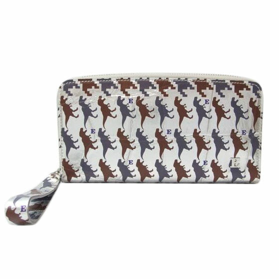 ebagos/レザー長財布 ティラノサウルス シルバー/3164SL//SAランク/83