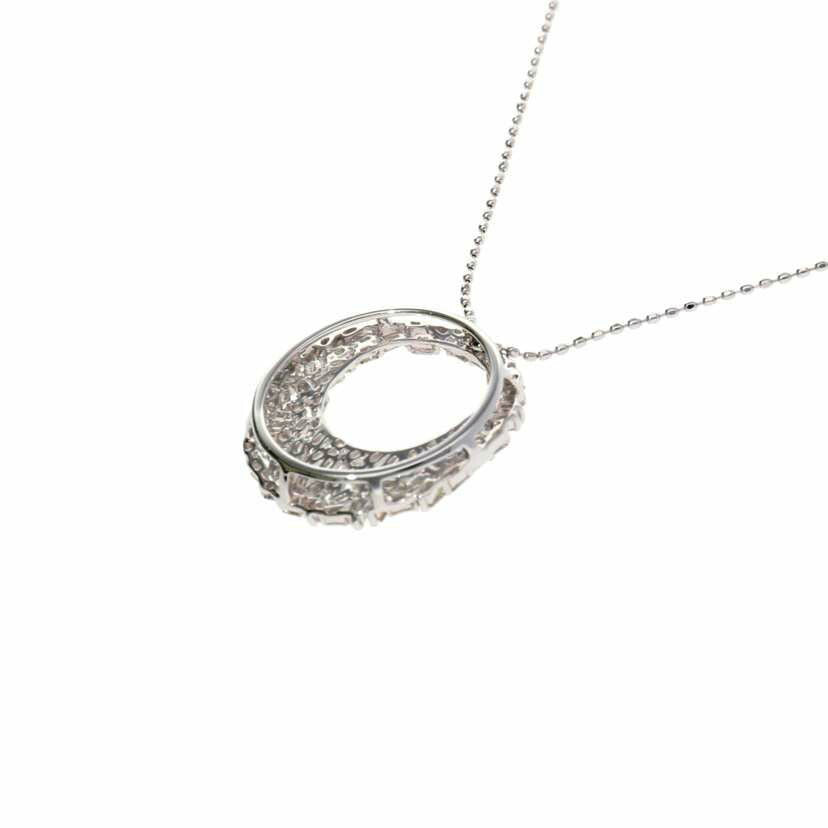 K18WG/K18WGダイヤネックレス 0.55/3.6//0.55/Aランク/75