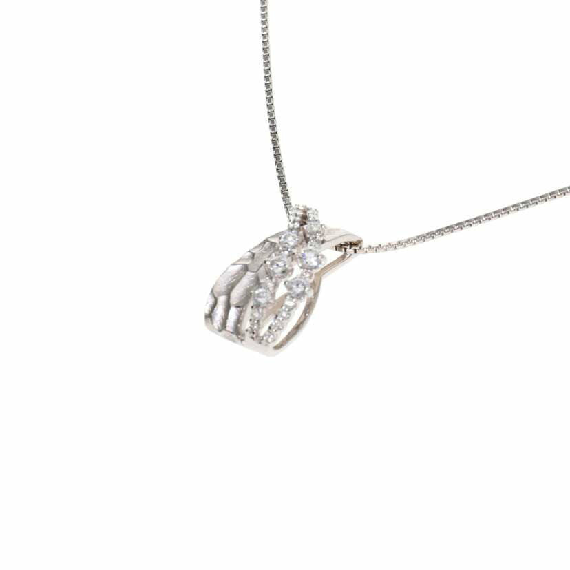 / K18WGダイヤネックレス 0.55ct//Aランク/75