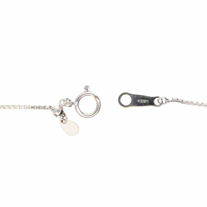 / K18WGダイヤネックレス 0.55ct//Aランク/75