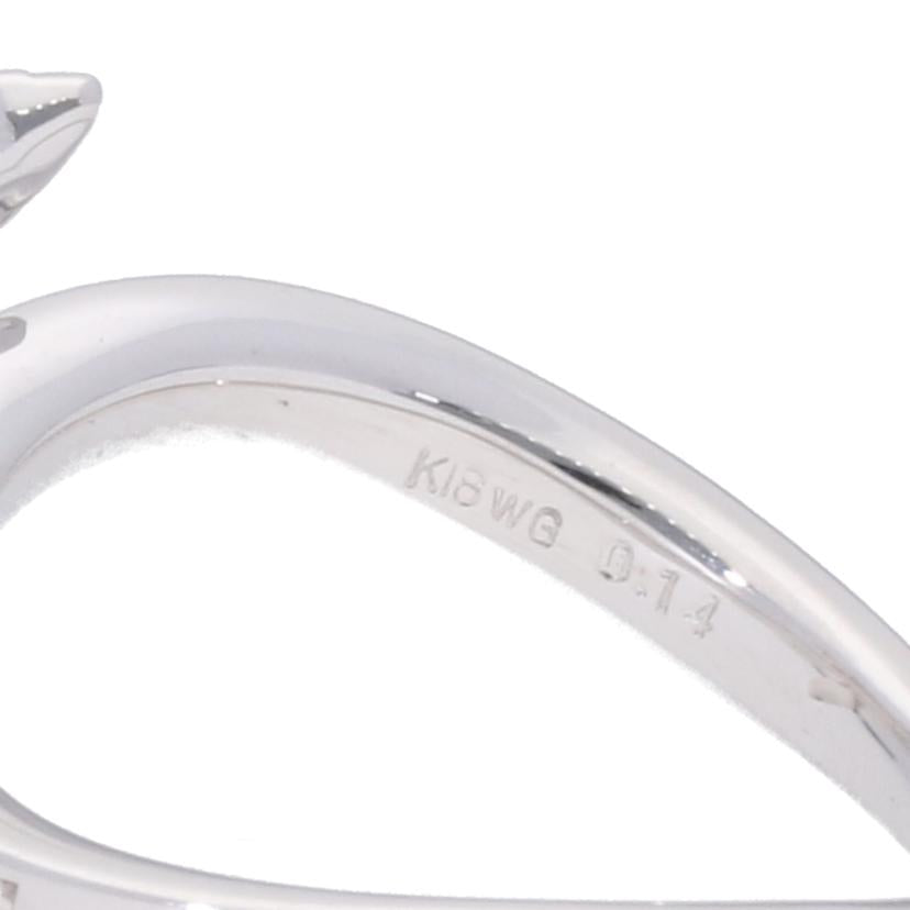 K18WGダイヤリング0.14ct//Aランク/75