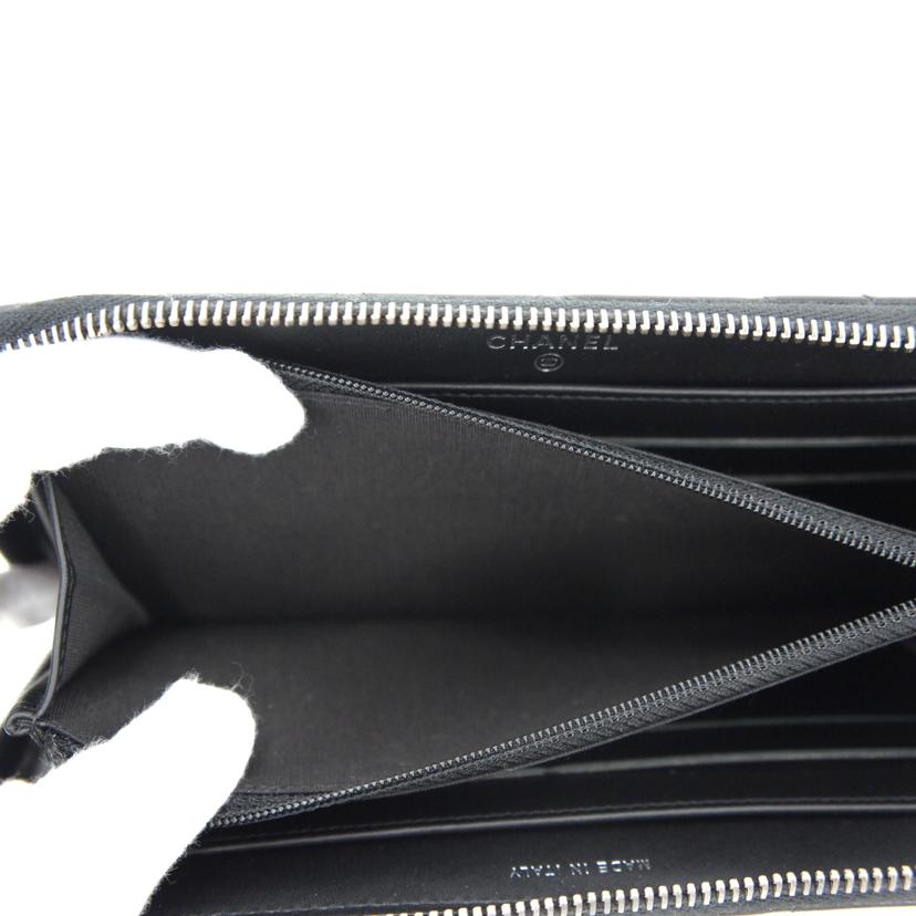 CHANEL シャネル/ボーイシャネルシェブロン長財布//206*****/Aランク/75