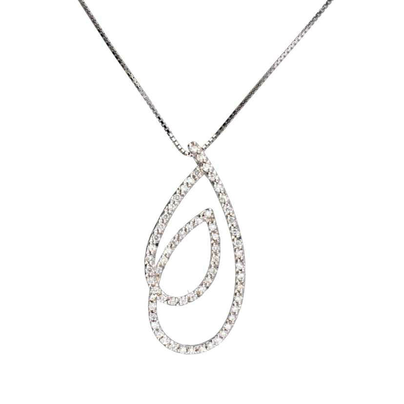 Pt850/900/Ptダイヤネックレス 0.50/5.5//0.50/Aランク/75