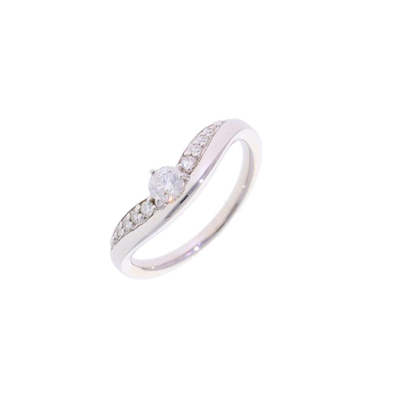 /K18WGダイヤリング 0.20/#9//Aランク/75