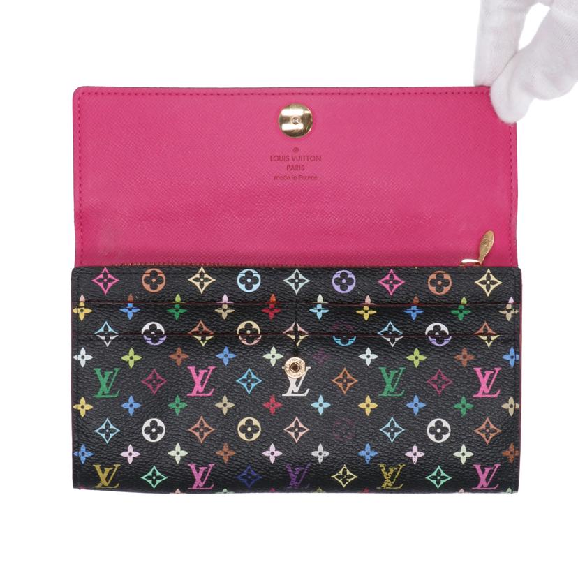 LV ルイヴィトン/ポルトフォイユサラ/モノグラム マルチカラー ノワール/M93533//TS2***/ABランク/75