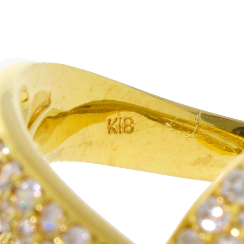 / K18ダイヤリング1.00/#13//Aランク/75