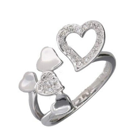 K18WGダイヤリング0.15ct//Aランク/75