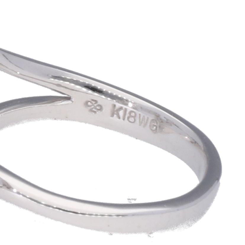 K18WGダイヤリング0.15ct//Aランク/75