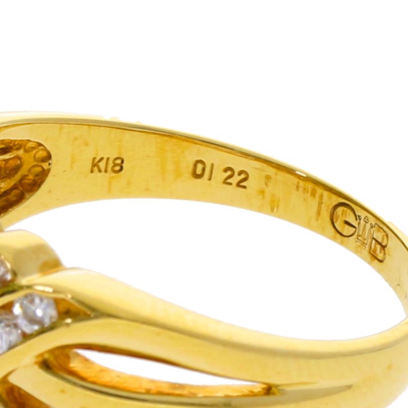K18/K18ダイヤリング0.39/#12/4.4//0.39/Aランク/75