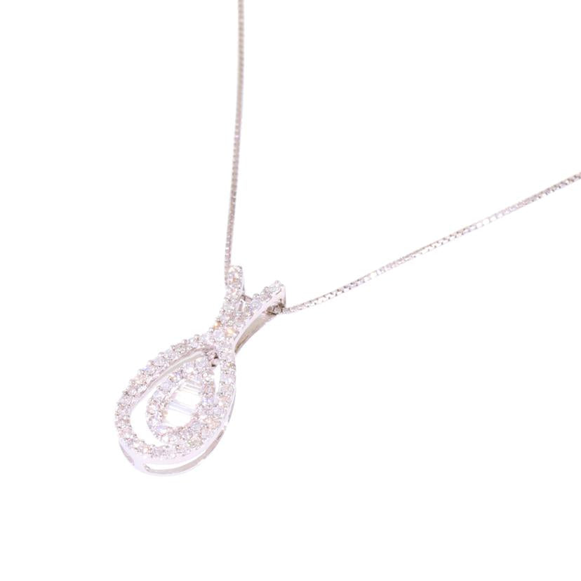 / K18WGダイヤネックレス0.50ct//Aランク/78