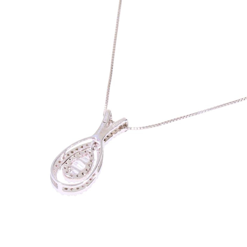 / K18WGダイヤネックレス0.50ct//Aランク/78