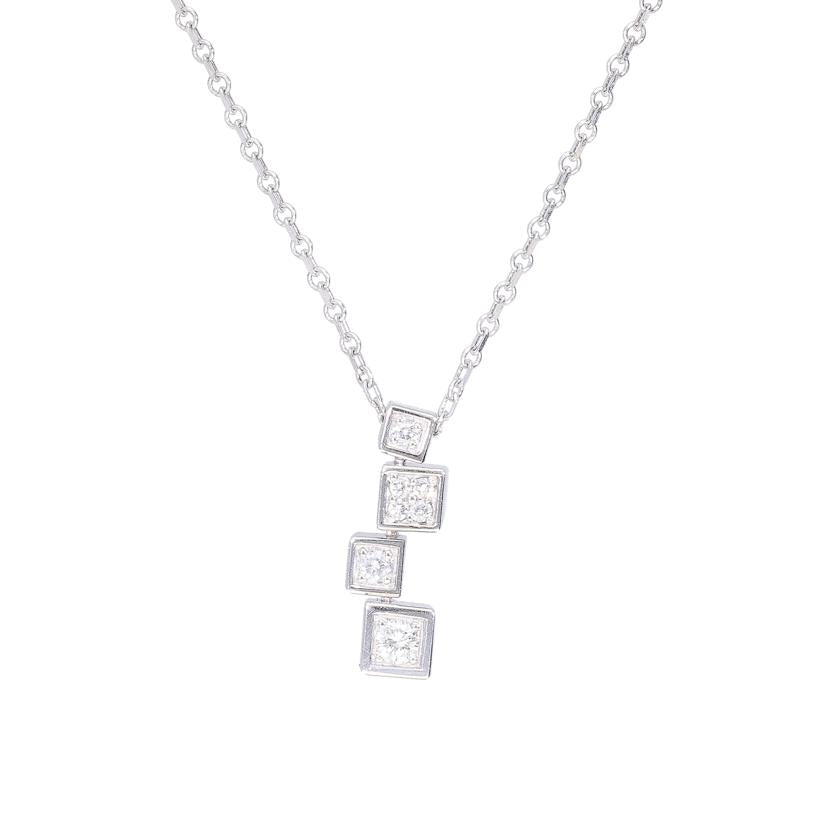 / PT900/850ダイヤネックレス0.23ct//Aランク/88