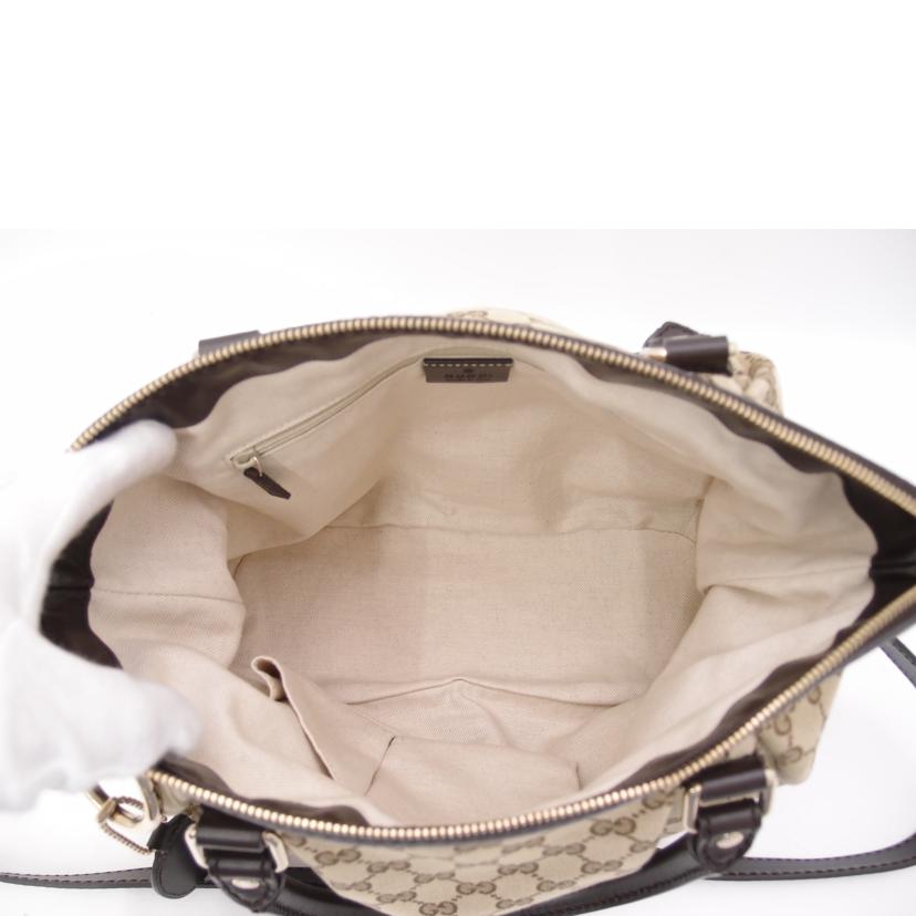 GUCCI グッチ ハンド こげ茶 レディース/スーキーGGキャンバス2wayトート/ブラウン/247902//502752/Aランク/69