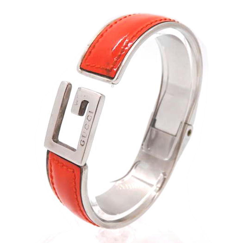 GUCCI グッチ/エナメル/Gモチーフ/バングル/オレンジ//Bランク/02