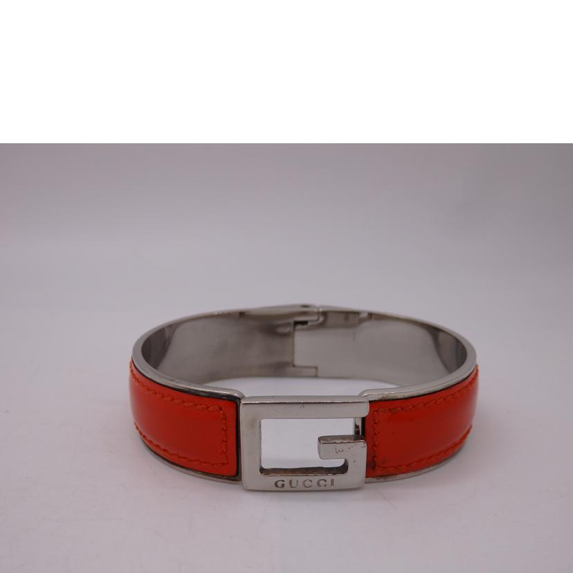 GUCCI グッチ/エナメル/Gモチーフ/バングル/オレンジ//Bランク/02